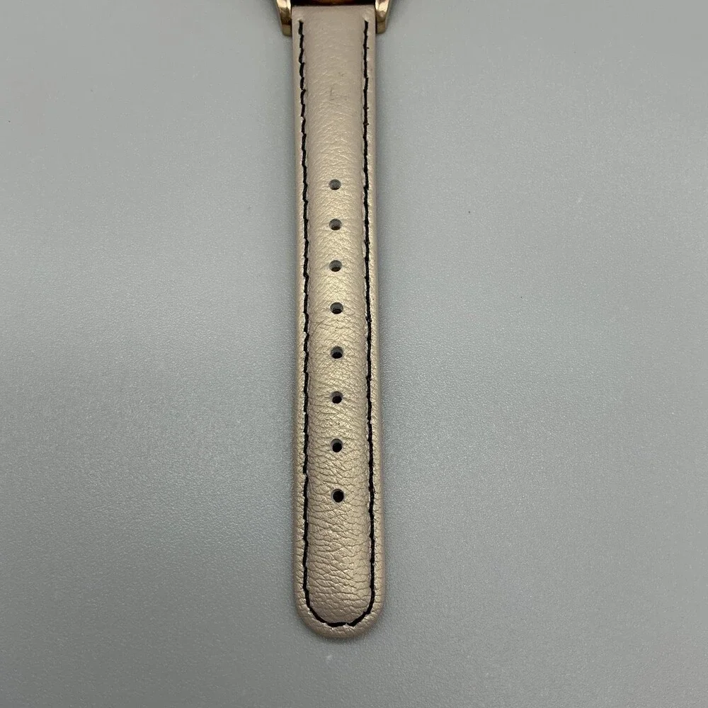 Invicta Angel Womens Watch 33mm Silver Rose Gold Tone Beige Leather New Battery